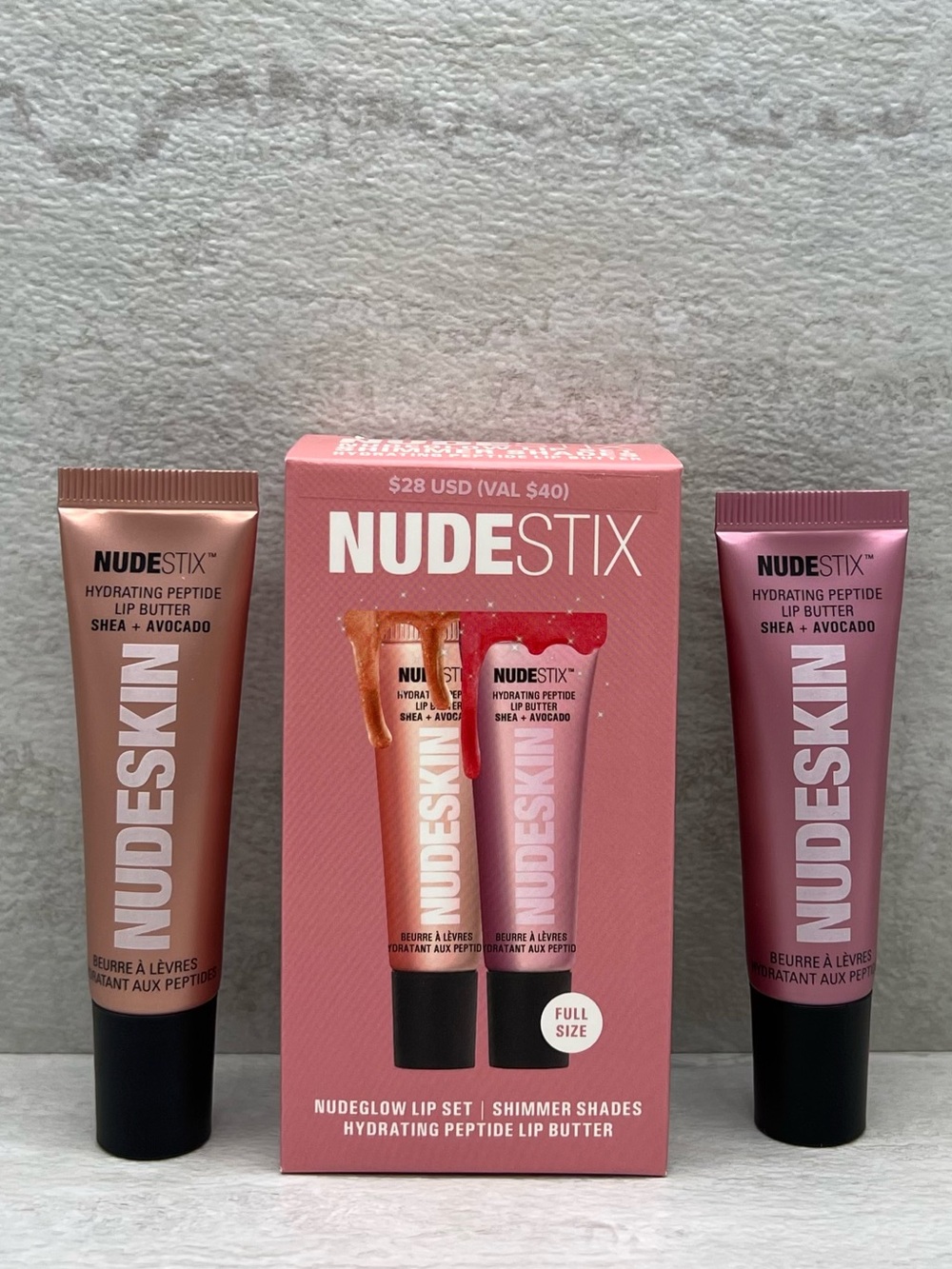 🪅 Nudestix Limited Edition NudeGlow Lip Set Shimmer Shades